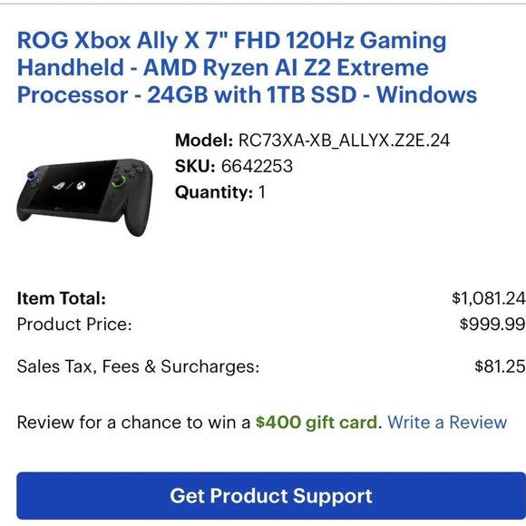 ASUS ROG Xbox Ally X AMD Ryzen AI Z2 Extreme / 24GB RAM / 1TB SSD 120Hz - Picture 4 of 4